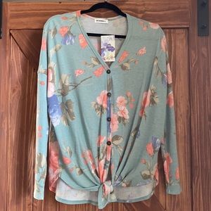 New long sleeved flowered shirt